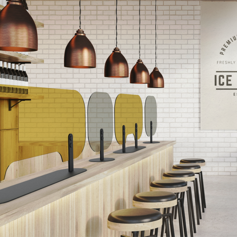 Tisch Trennwand screen big