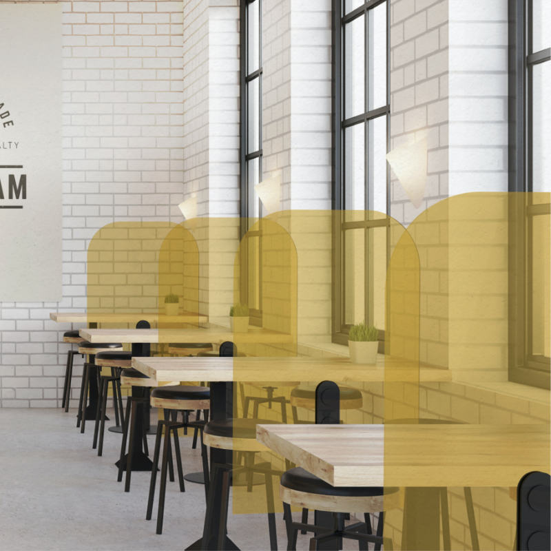 Freistehende Trennwand wall small