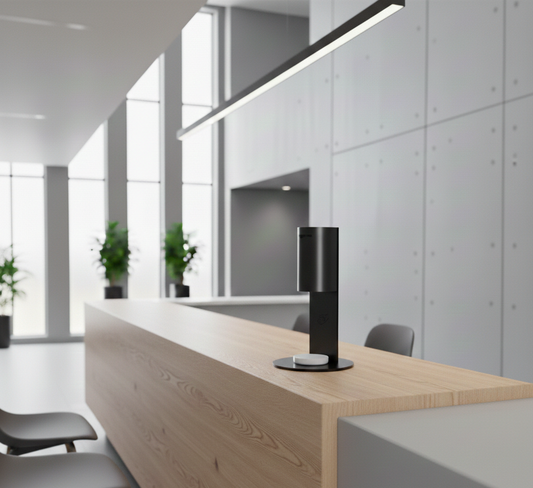 Station 3 desk schwarz