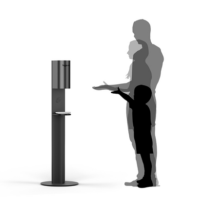 Station 3 column schwarz